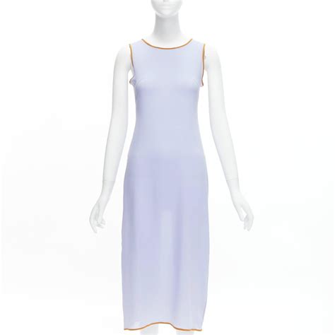 purple silk blend prada dress|Prada Pre.